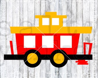 Train Caboose Chugga Chugga Choo Choo Train Car Download de arquivo SVG em camadas