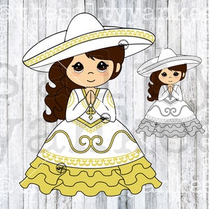 Charrito Charro Boy Peuter Clipart SVG Gelaagd Bestand Downloaden