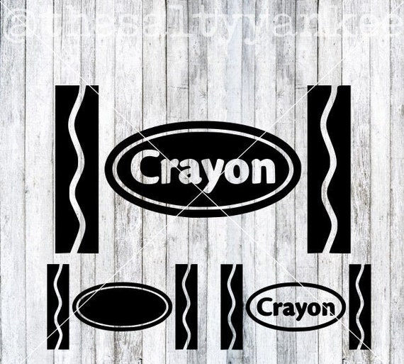 Crayon Wrapper Patroon Clipart SVG-bestand Downloaden - Etsy België