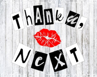 Thank U Next Movie Inspired Burn Book Kiss Mark SVG Layered File Download