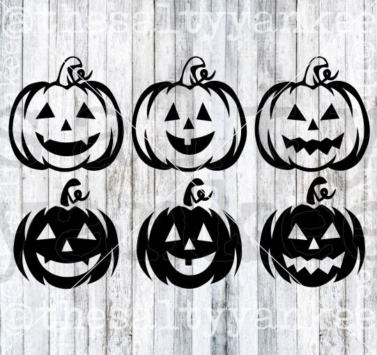 Halloween Jack O Lantern Basic Pumpkin Layered SVG File Download