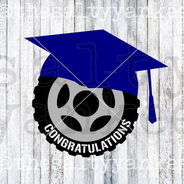 Automotive Mechanic Graduation Card SVG File Download