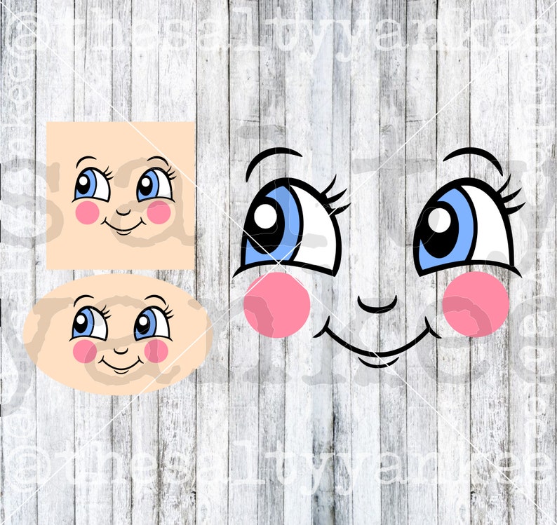 Cute Elf Face Layered SVG File Download - Etsy