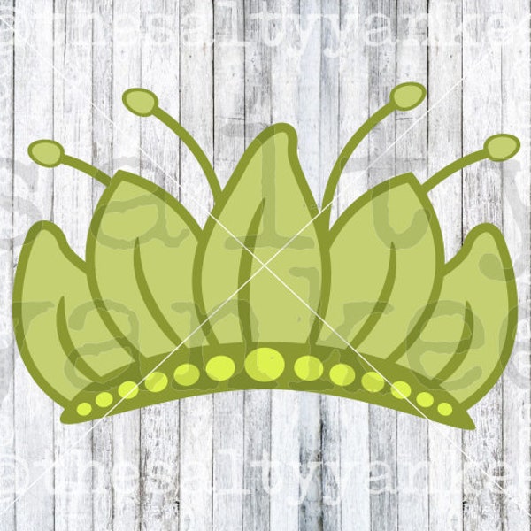 Fairy Tale Frog Bayou Princess Crown Tiara Layered SVG File Télécharger