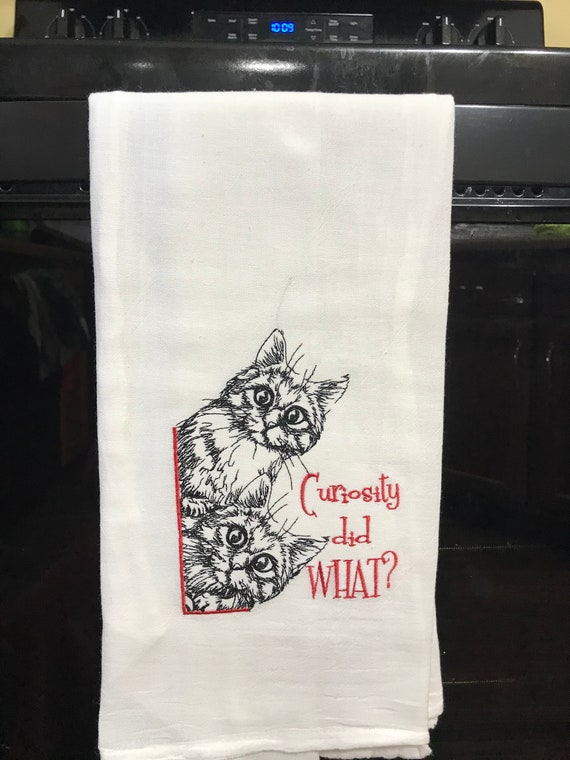 Cynthia Rowley Set of 2 Kitchen Towels Wedding cat and Dog