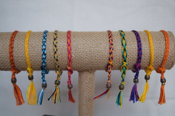 Unisex male Friendship Bracelets or Anklets Handwoven Etsy Canada
