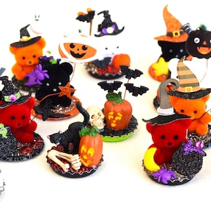 Miniatur Halloween Figur Szenen, einige leuchten im Dunkeln