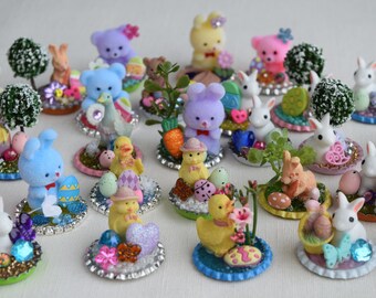 Easter Miniature Figurine Scenes