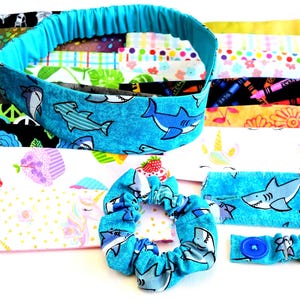 Headbands With or Without Buttons/Ear Savers/Medical Professionals/Scrunchies/Cloth Cuff Bracelets