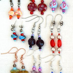 Earrings Handmade Beaded Hanging Beautiful Unique