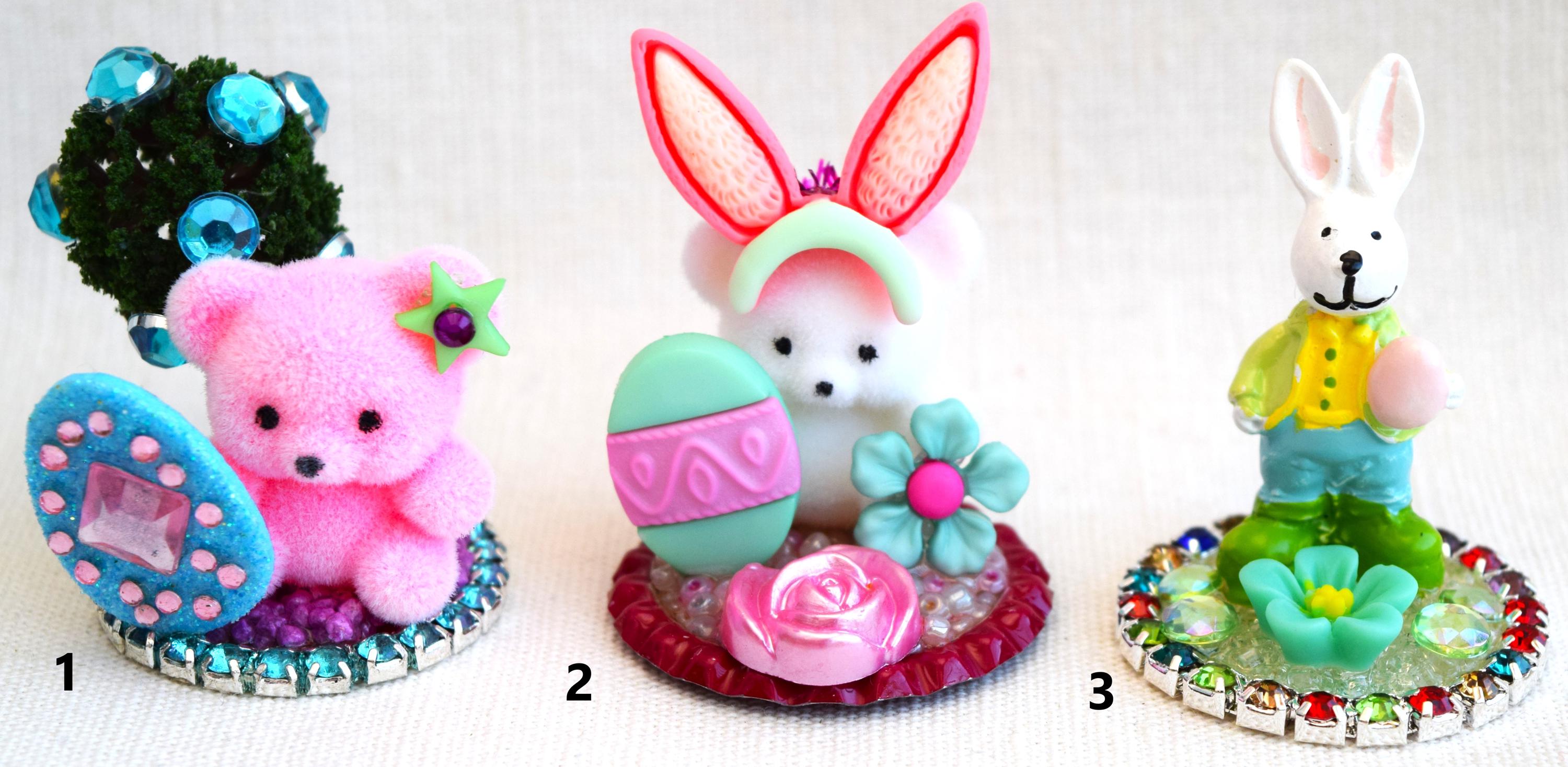 50 Oster-Enten Aus Harz – 5 Styles & Farben, Deko Für Osternest, Tisch Oder Party-Gastgeschenk