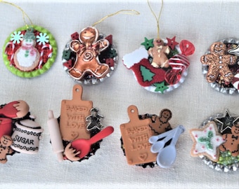 Christmas Ornaments, Refrigerator Magnets, Pins (Brooches) And Magnetic Pin Backs