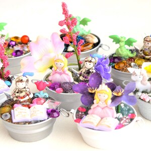 Princess, Knight and Dragon, Once Upon a Time Miniature Metal Tub Scenes