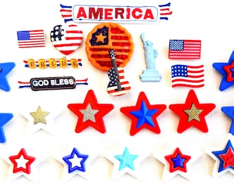 4th of July Patriotic Pins