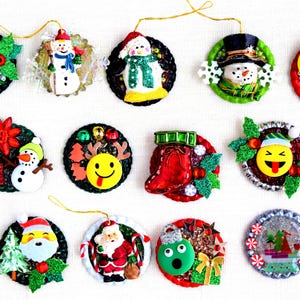 Christmas Ornaments, Refrigerator Magnets, Pin, Magnetic Pin Back, Backpack Clip, Keychains, Retractable Reel Badge Holders with Clip/Magnet