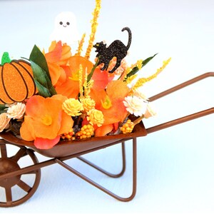 Halloween Flower Arrangements Glow In The Dark, Metal Tubs, Watering Cans, Wheel Barrows, Wagons, Pails Photo 9