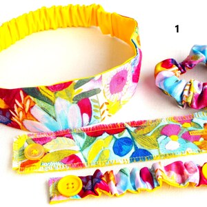 Headbands With or Without Buttons/Ear Savers/Medical Professionals/Scrunchies/Cloth Cuff Bracelets 1