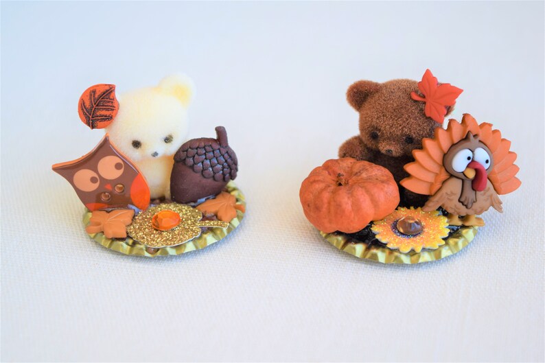 Thanksgiving and Fall Miniature Figurine Scenes - Etsy