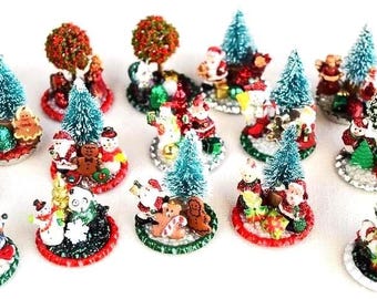Christmas Miniature Figurine Scenes