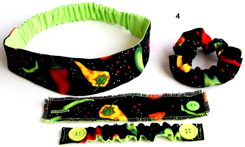 Headbands With or Without Buttons/Ear Savers/Medical Professionals/Scrunchies/Cloth Cuff Bracelets 4