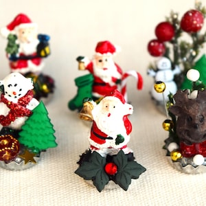 1:12 Scale Miniature Christmas Figurine Scenes