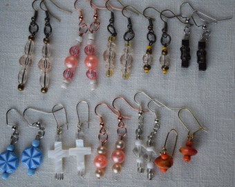 10 Pairs of Beaded Earrings for 8 Dollars