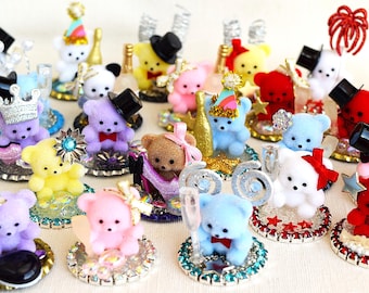 New Years Party Miniature Figurine Scenes