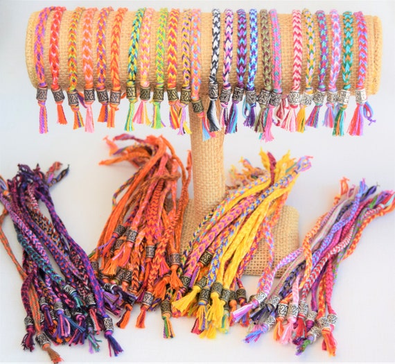 9 Pcs Unisex Adjustable Rope Bracelets - Boho Woven String Friendship  Bracelets | Fruugo FR