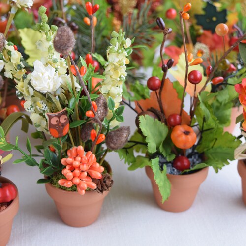 Thanksgiving and Fall Miniature Figurine Scenes - Etsy