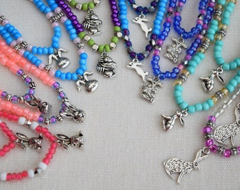 Easter Beaded and Charm Pendant Necklaces, Bracelets and/or Sets