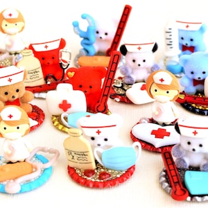 Nursing Professional's, Care-giver's and Doctor's Miniature Figurine Scenes