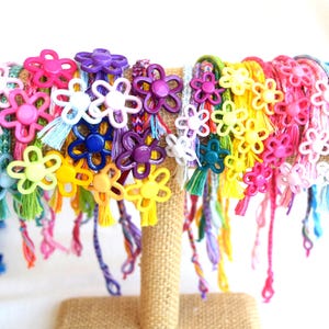 Large And Small Flower Friendship Bracelets