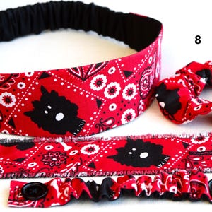 Headbands With or Without Buttons/Ear Savers/Medical Professionals/Scrunchies/Cloth Cuff Bracelets 8