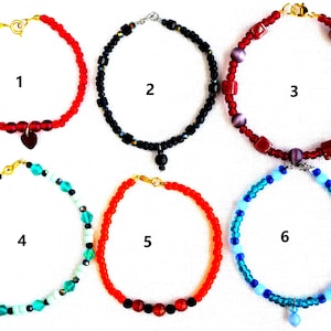 Colorful Beaded Bracelet, Stretchy Cord Design