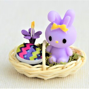 Miniature Easter Baskets 1:12 Scale, Dollhouse Easter Basket Miniatures ...