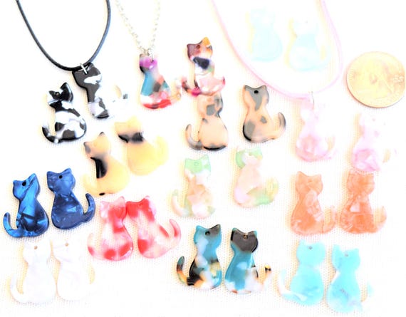 Collana con ciondolo a forma di gatto intrecciato in finta pelle, collana per bambini Boho Hippie con animali domestici - Italia