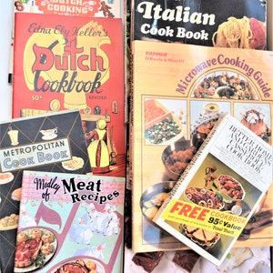 Vintage Collectible Cookbooks 1940&#39;s - 1990&#39;s