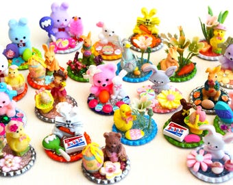 Easter Miniature Figurine Scenes