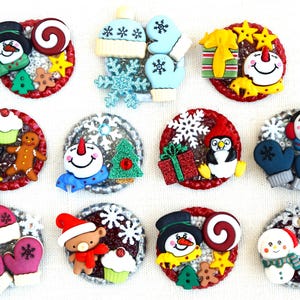 Weihnachtsschmuck, Kühlschrank-Magnete, Pin, magnetische Pin-Rücken, Rucksack-Clip, Schlüsselanhänger, einziehbare Rolle Ausweishalter mit Clip/Magnet