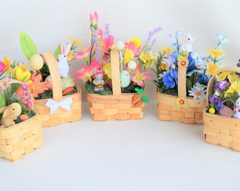 Easter Miniature Chip-wood Baskets