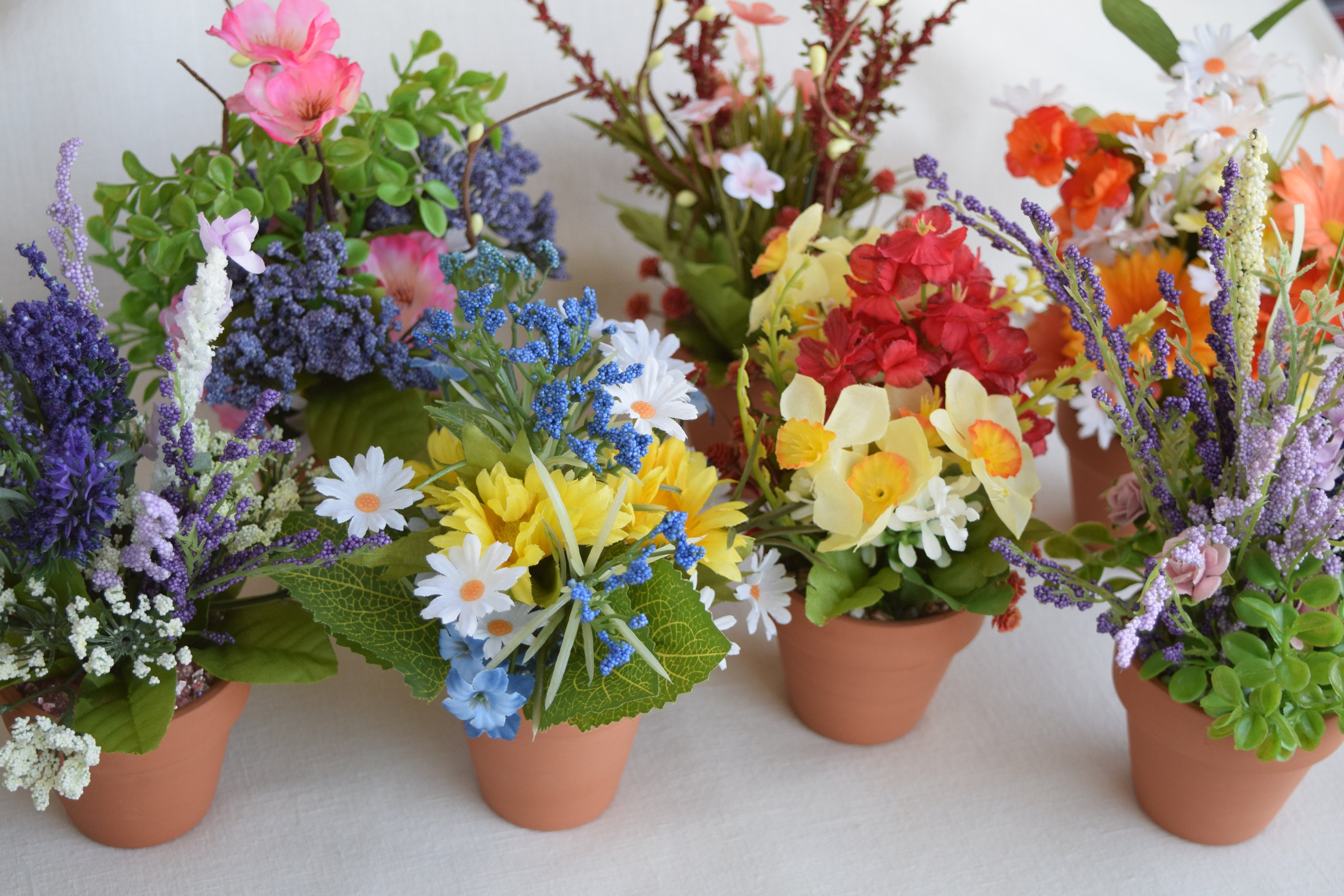 Artificial Flowers For Outside Pots Artificial Flowers In Pots On The