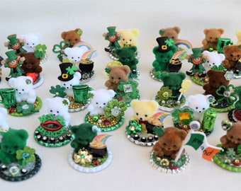 St. Patrick's Day Miniature Figurine Scenes