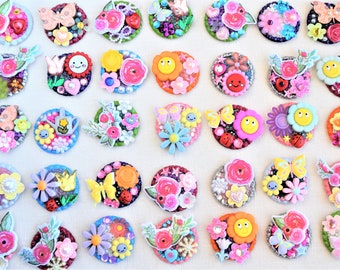 Mother's Day Any Occasion Refrigerator Magnets, Pins, Pins With Magnetic Backs, Key Chains, Backpack Clips,Retractable Reel ID Badge Holders