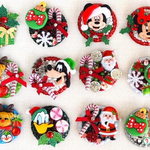 3 Dimensionale Weihnachtsornamente, Magnete, Pins, magnetische Pins, einziehbare Rolle Ausweishalter, Schlüsselanhänger, Rucksack-Clips, Halsketten