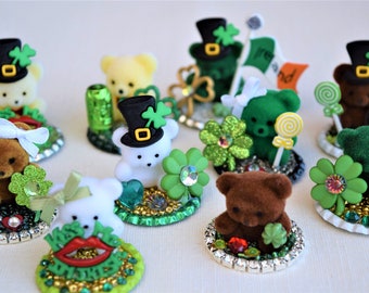 St. Patrick's Day Miniature Figurine Scenes