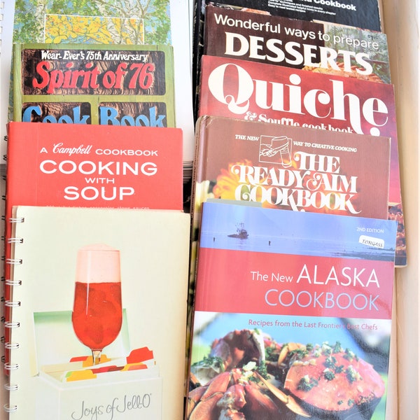 Vintage Collectible Cookbooks 1960's - 1990's
