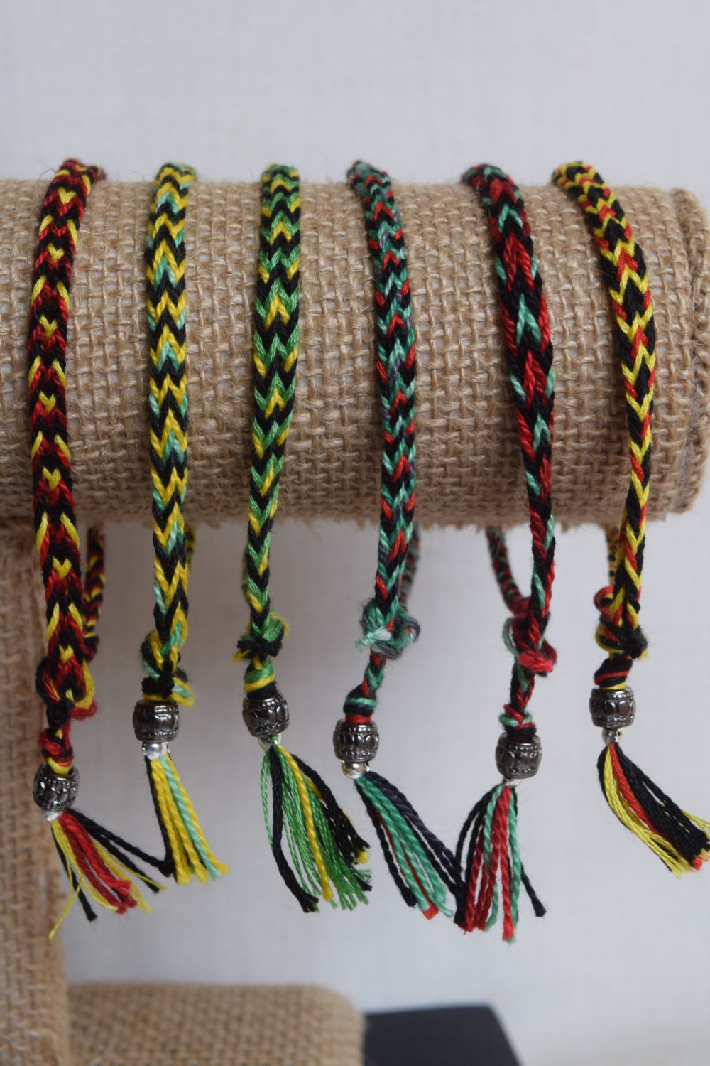 Multicolored Friendship Bracelets with Different Patterns Handmade of  Embroidery Floss and Thread Isolated on White Background Stock Image -  Image of accessory, braided: 171539067
