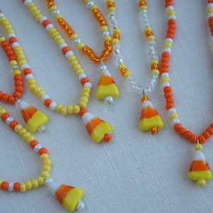 Halloween Candy Corn Jewelry Necklaces and Earrings Sets or Separates image 2