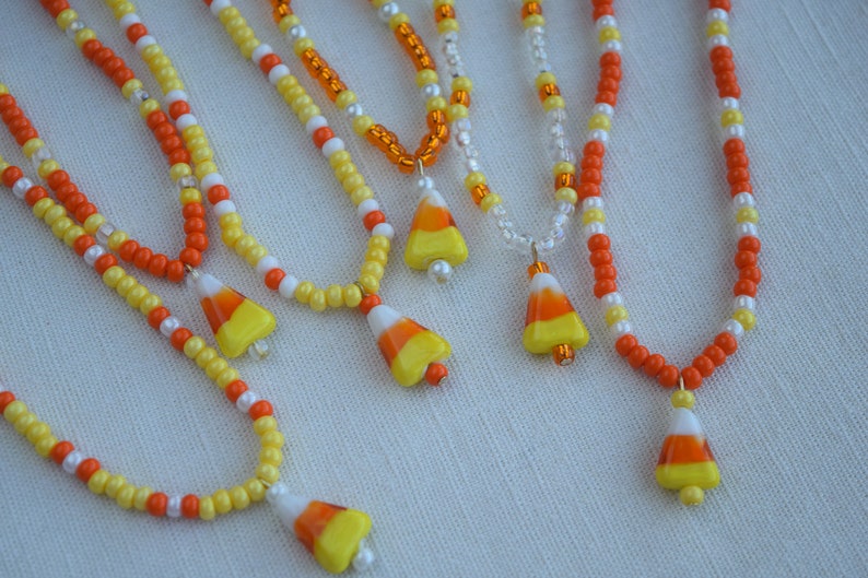 Halloween Candy Corn Jewelry Necklaces and Earrings Sets or Separates image 2