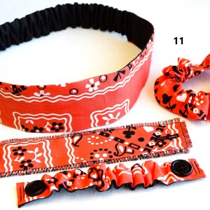 Headbands With or Without Buttons/Ear Savers/Medical Professionals/Scrunchies/Cloth Cuff Bracelets 11